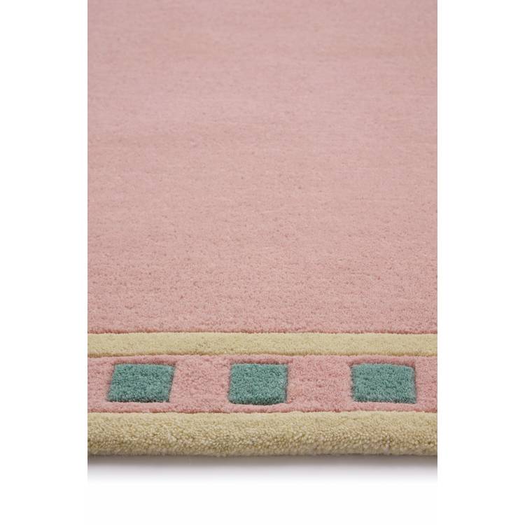 Origin pink wool short pile rug 120x170cm (British brand)