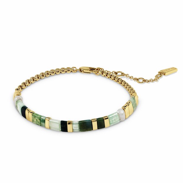Radley gold plated pearl and stone bracelet (British brand)