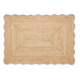 Origin Jute Scalloped Edge Lilac  Rug - 160x230cm