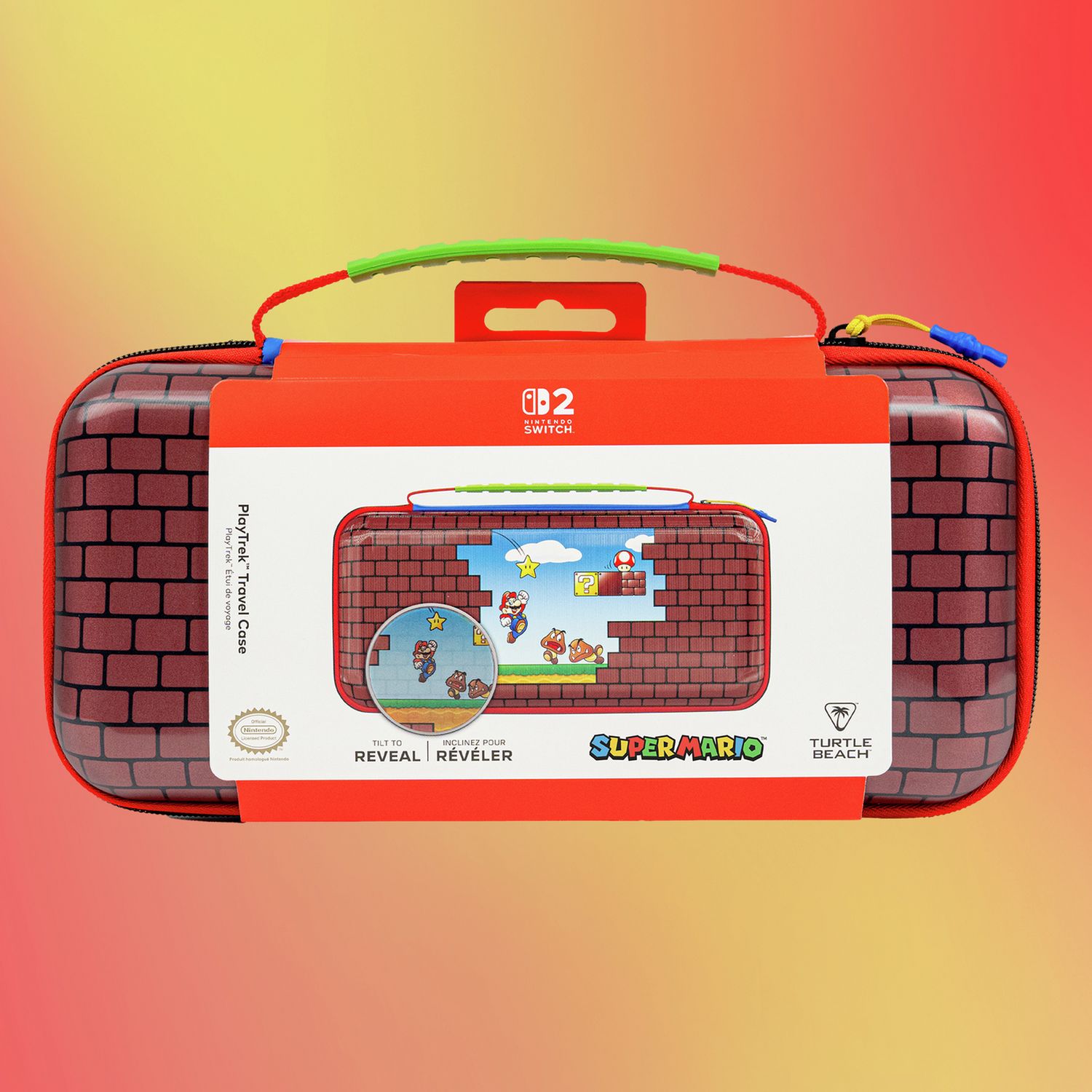 Turtle Beach PlayTrek travel case Mario Bricks design, UK version