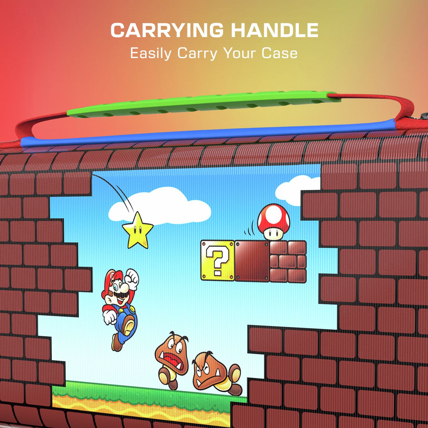 Turtle Beach PlayTrek travel case Mario Bricks design, UK version