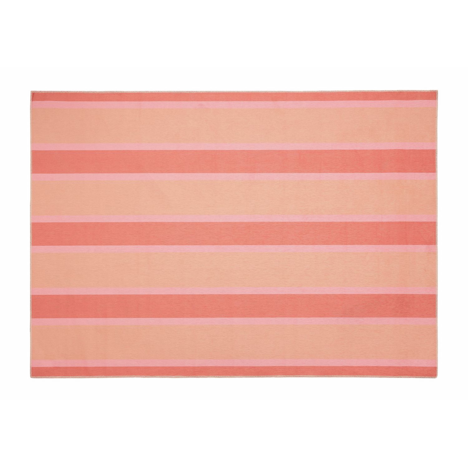 Origin Washable Stripe Pink  Rug - 120x170cm