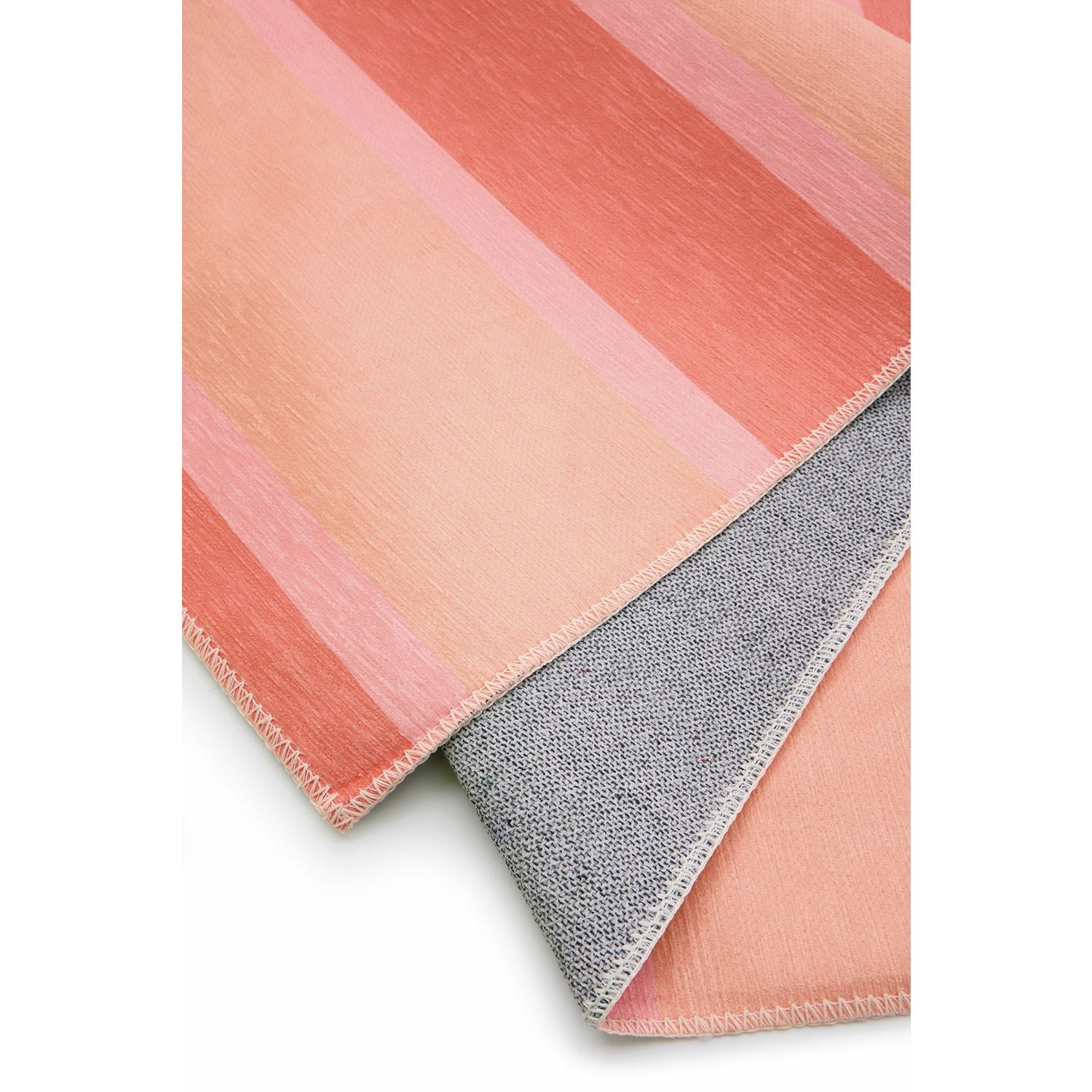 Origin Washable Stripe Pink  Rug - 120x170cm
