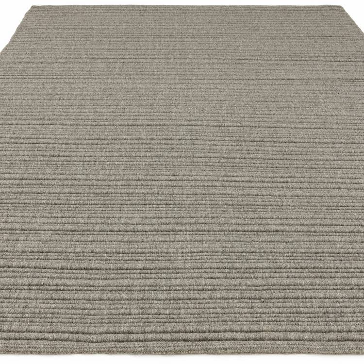 Asiatic grey wool flatweave rug 120x170cm, imported from the UK