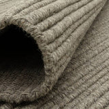 Asiatic grey wool flatweave rug 120x170cm, imported from the UK