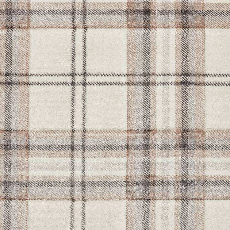 Catherine Lansfield Kelso natural short pile rug 80x150cm - British product