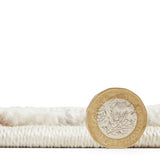 Catherine Lansfield Kelso natural short pile rug 80x150cm - British product