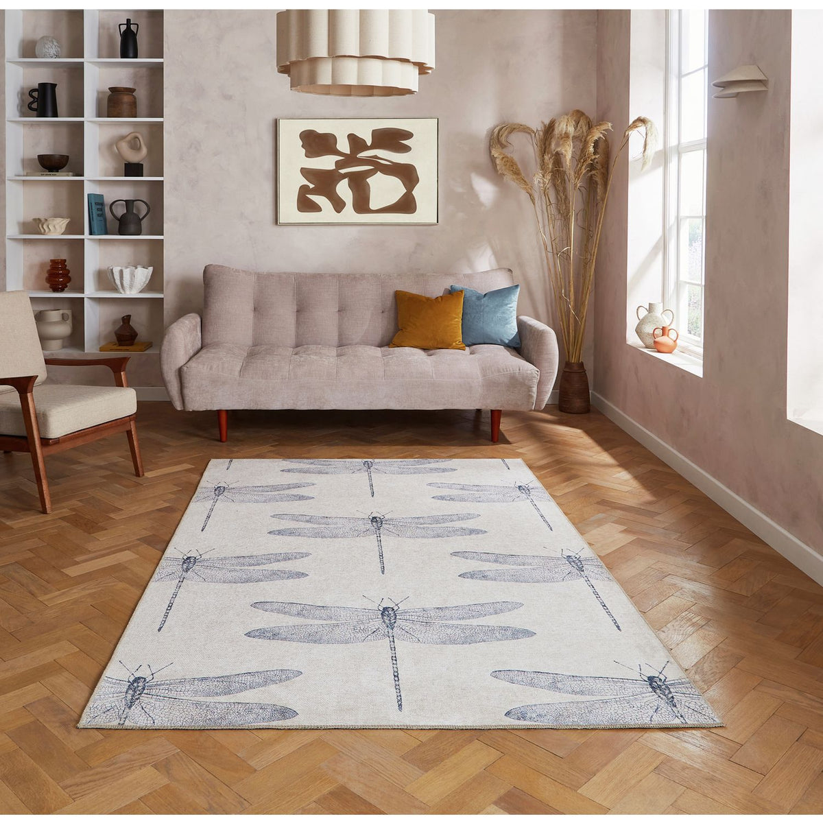 Harlequin Demoiselle Indigo Blue  Rug - 152x230cm