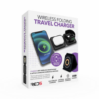 Argos Menkind 3-in-1 Wireless Folding Travel Charger- Buy online at McGrocer