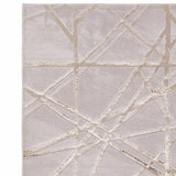 Asiatic metallic gold short pile rug 120x170cm (British brand)