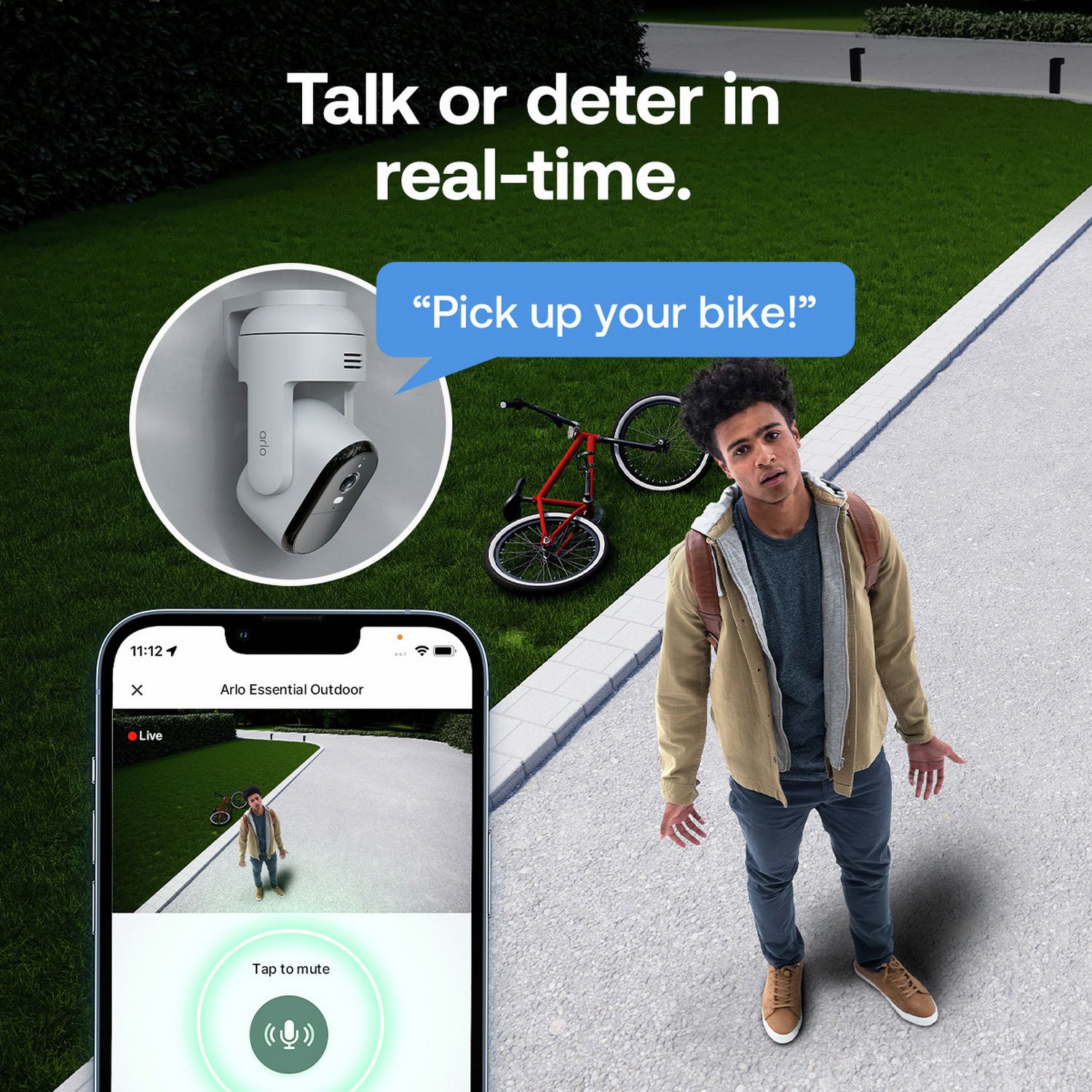 Arlo Essential 3 Pan-Tilt 2K outdoor security camera - British product