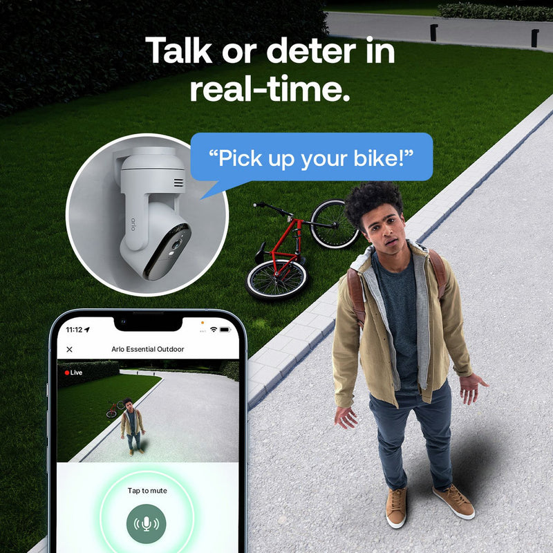 Arlo Essential 3 Pan-Tilt 2K outdoor security camera - British product