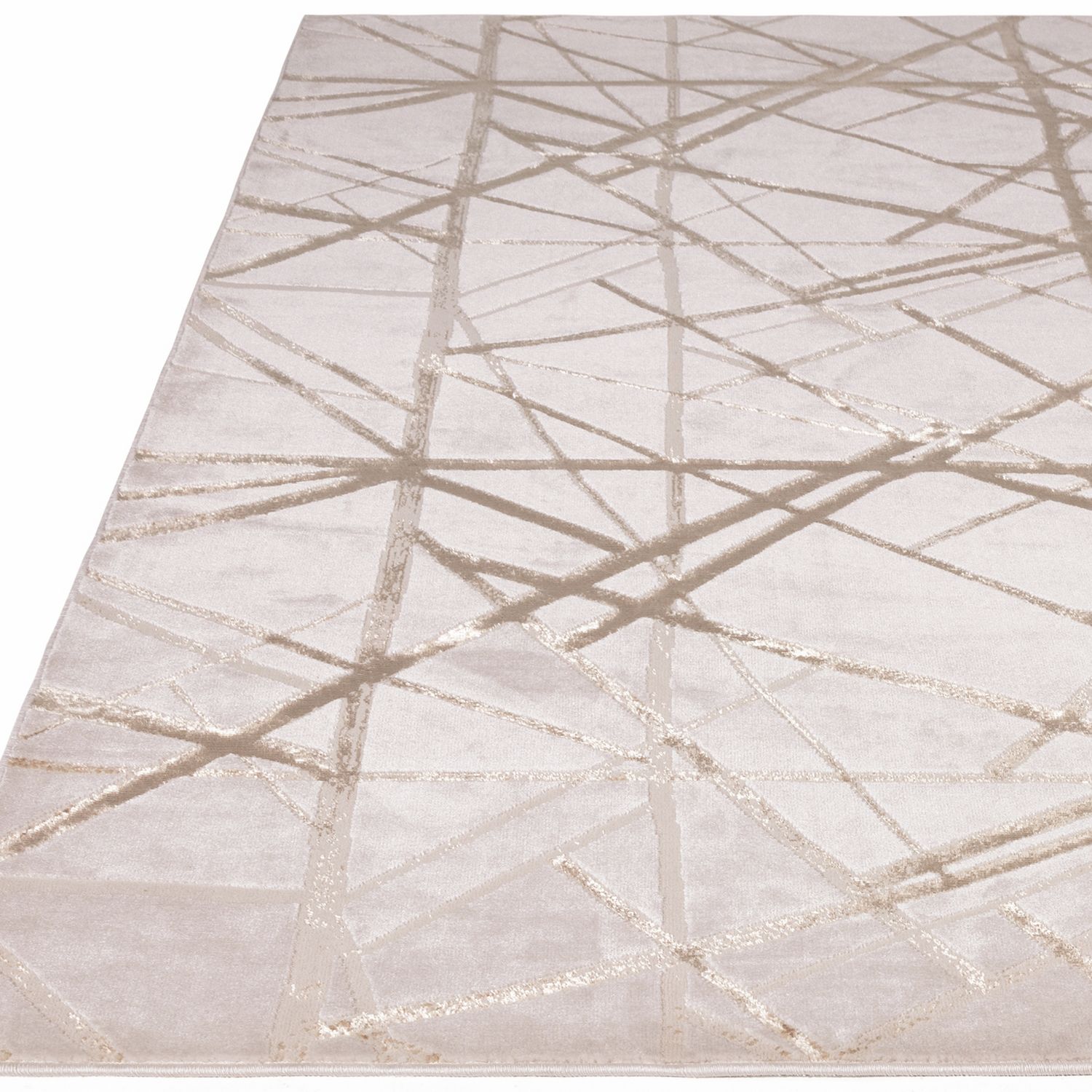 Asiatic Aurora Mica Metallic Gold  Rug - 160x230cm