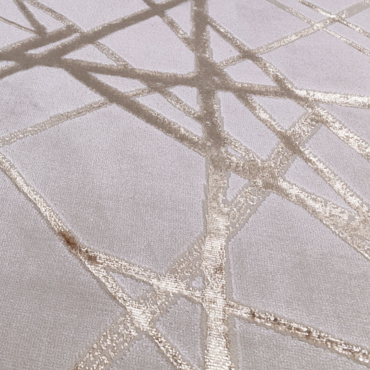 Asiatic Aurora Mica Metallic Gold  Rug - 160x230cm