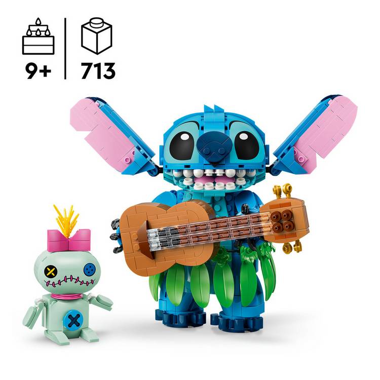 LEGO Disney Stitch & Scrump building toy 713 pieces (British brand)