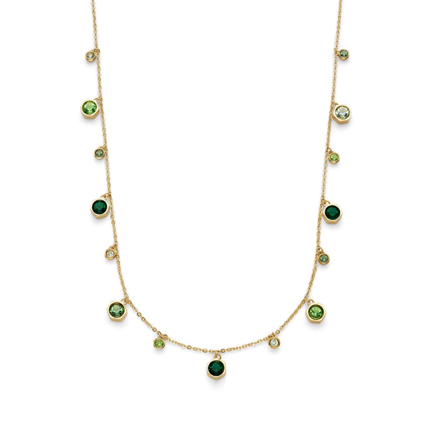 Olivia Burton gold IP mini droplet necklace with crystals - British product