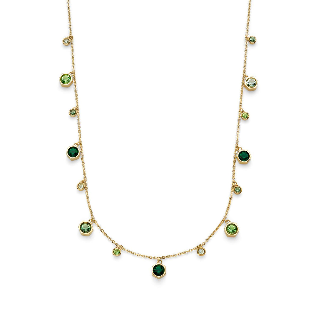 Olivia Burton gold IP mini droplet necklace with crystals - British product