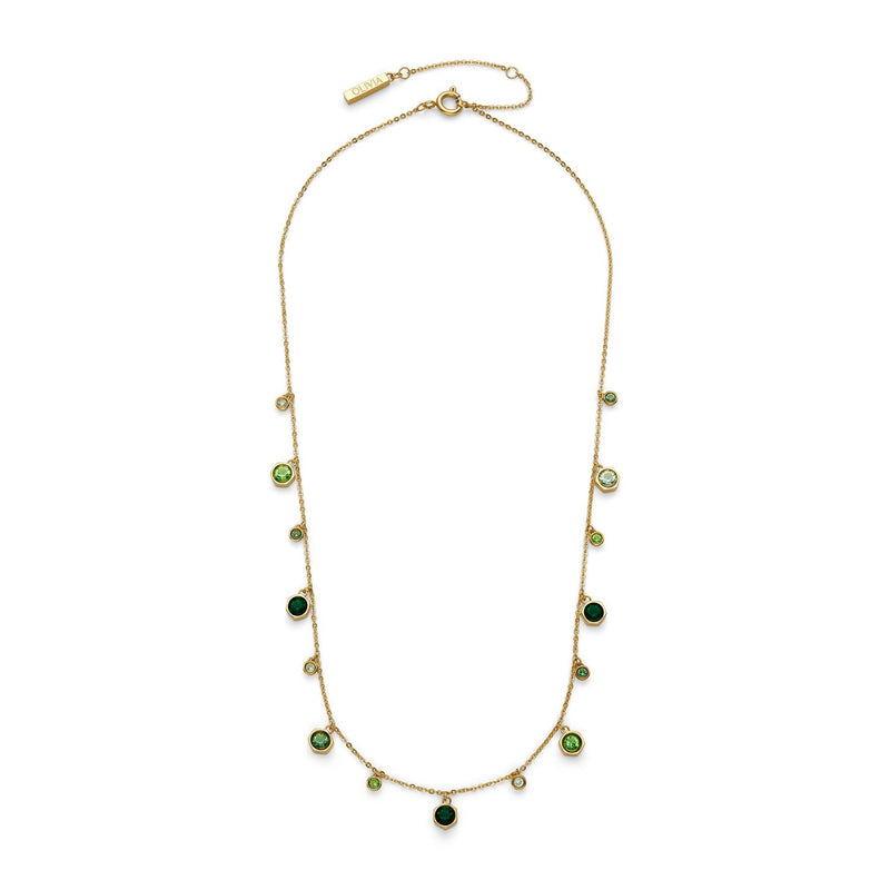 Olivia Burton gold IP mini droplet necklace with crystals - British product