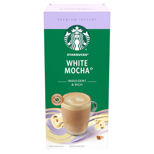 Starbucks Premium Instant White Mocha 5 x 24g (120g) GOODS ASDA   