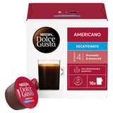 Nescafe Dolce Gusto Americano Decaffeinato coffee pods x16, imported from the UK