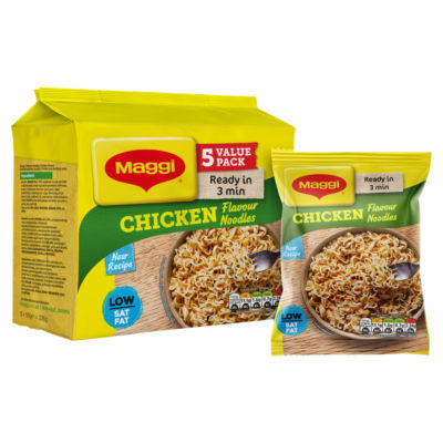 Maggi chicken flavour instant noodles multipack 295g, imported from the UK