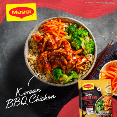 Maggi sticky Korean BBQ seasoning mix 39g, imported from the UK