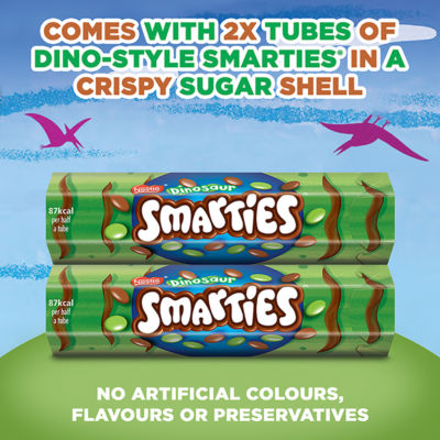 Smarties dinosaur milk chocolate giant Easter egg 226g - British product