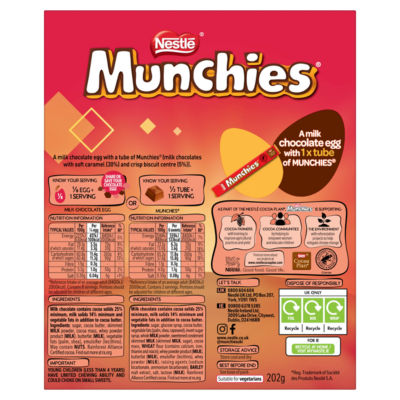 Munchies milk chocolate Easter egg 202g - British product