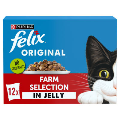 Felix Original Farm Selection wet cat food 12x85g - British product