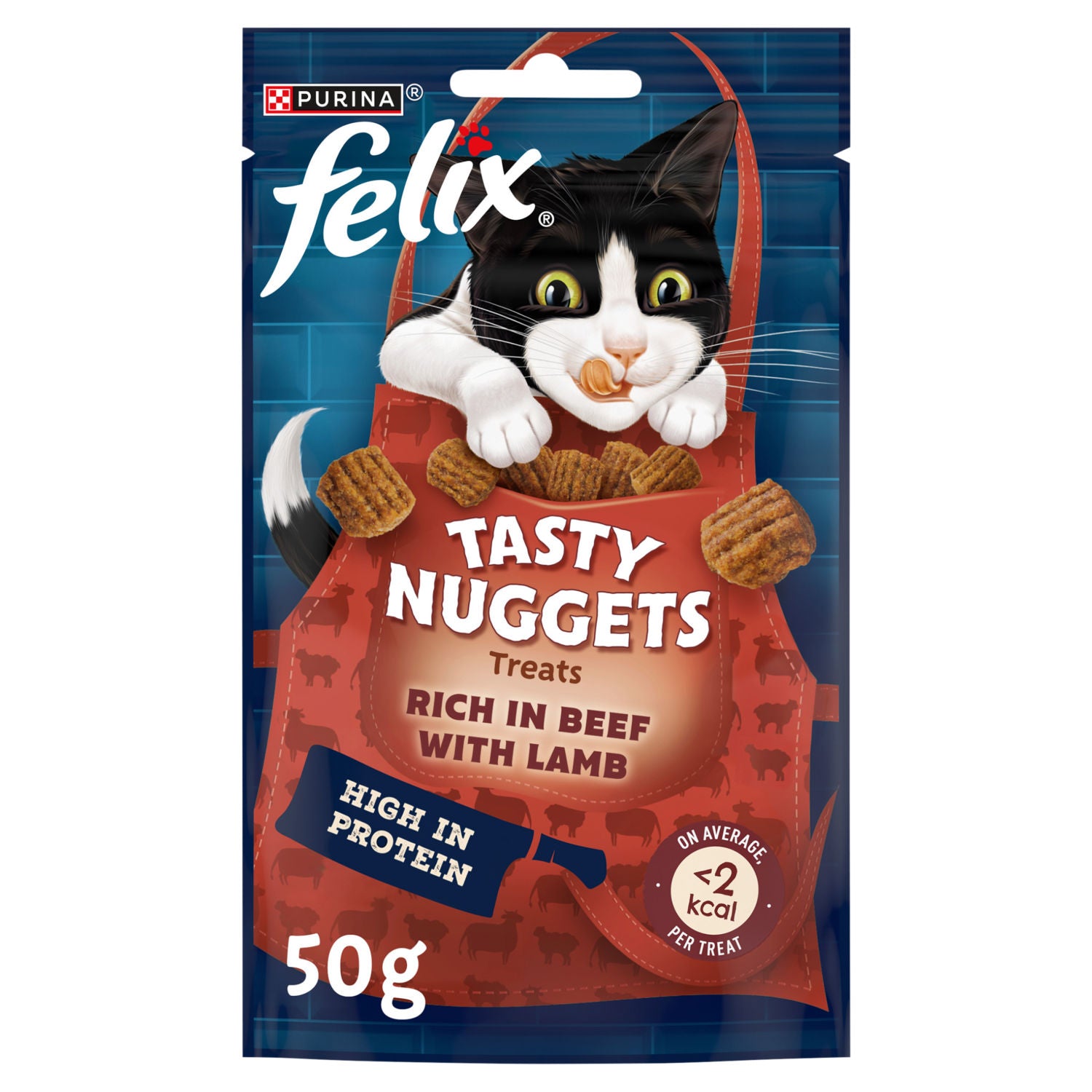 Felix cat treats beef and lamb 50g - British product