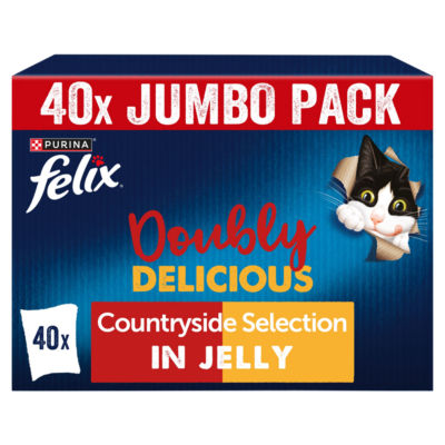 Felix Doubly Delicious Countryside Selection Wet Cat Food 40x85g