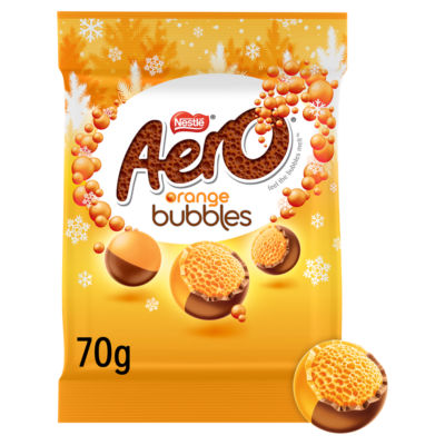 Aero Orange Bubbles aerated chocolate treat 70g, UK version