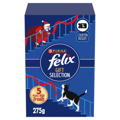 ASDA FELIX Cat Treats Christmas Gift Box 275g- Buy online at McGrocer