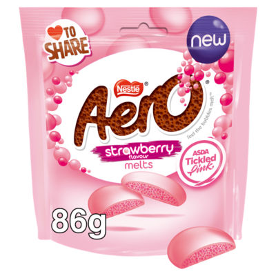 Aero Melts Strawberry Flavour Sharing Bag 86g - British product