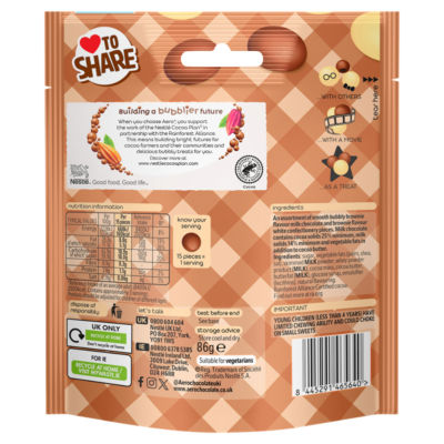 Aero Melts Double Chocolate Brownie 86g - British product