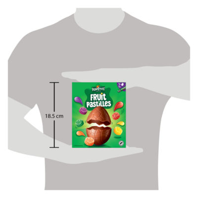 Rowntree's milk chocolate Easter egg with Fruit Pastilles 198g - British product