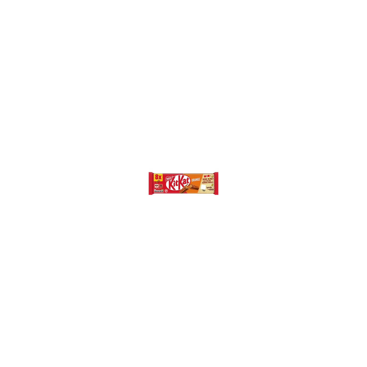 KitKat orange chocolate 2 finger biscuit bar multipack - British product