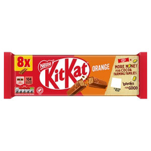 KitKat orange chocolate 2 finger biscuit bar multipack - British product