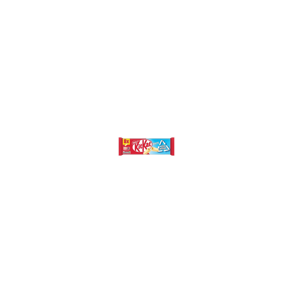 KitKat white chocolate biscuit bar 2 finger multipack 165.6g (British brand)