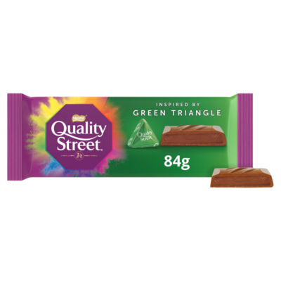 Quality Street Green Triangle chocolate bar 84g (British brand)