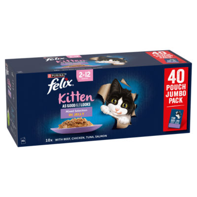 Felix kitten food mixed selection in jelly 40x85g - British product