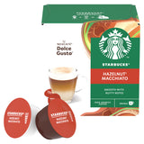 Nescafé Dolce Gusto hazelnut macchiato coffee pods 12 pack (British brand)