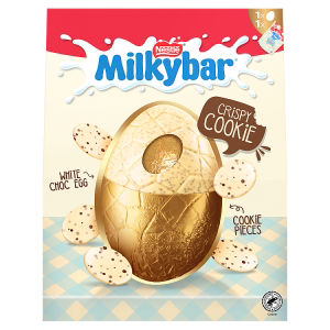 Milkybar white chocolate giant Easter egg Crispy Cookie 236g, UK version