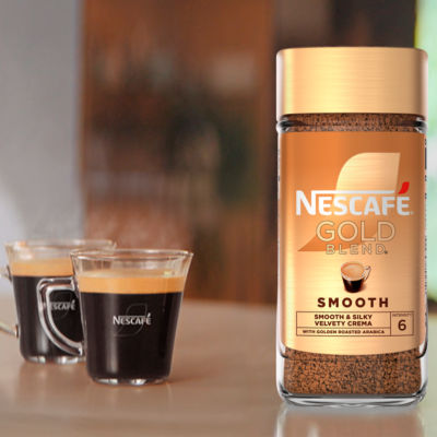 Nescafe Gold Blend smooth instant coffee 190g jar, imported from the UK