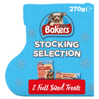 BAKERS Christmas stocking dog treats 270g - British product