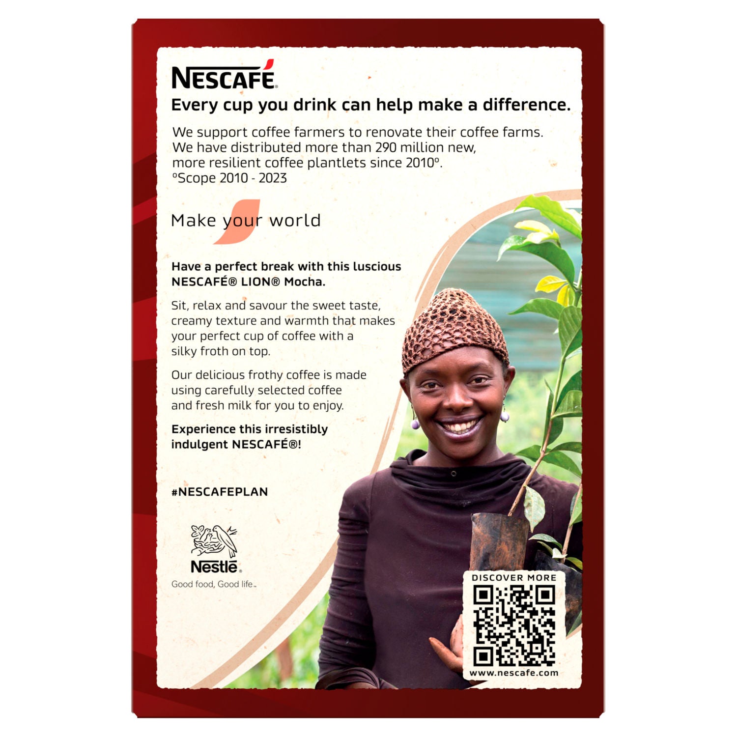 Nescafé Lion Mocha instant coffee sachets 7x20g (British brand)
