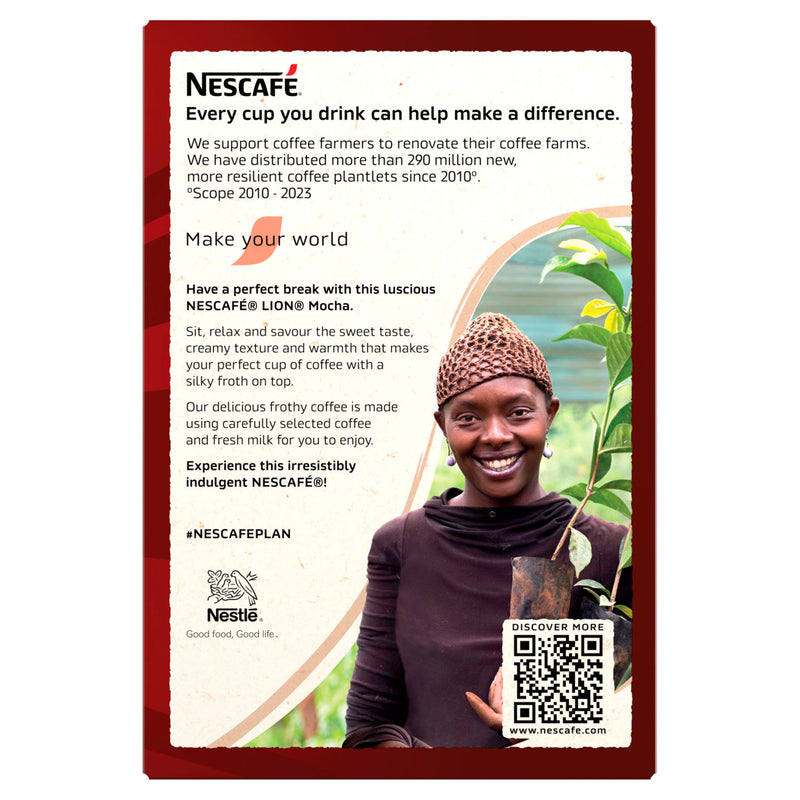 Nescafé Lion Mocha instant coffee sachets 7x20g (British brand)