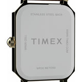 Timex women's white dial watch with brown leather strap, imported from the UK