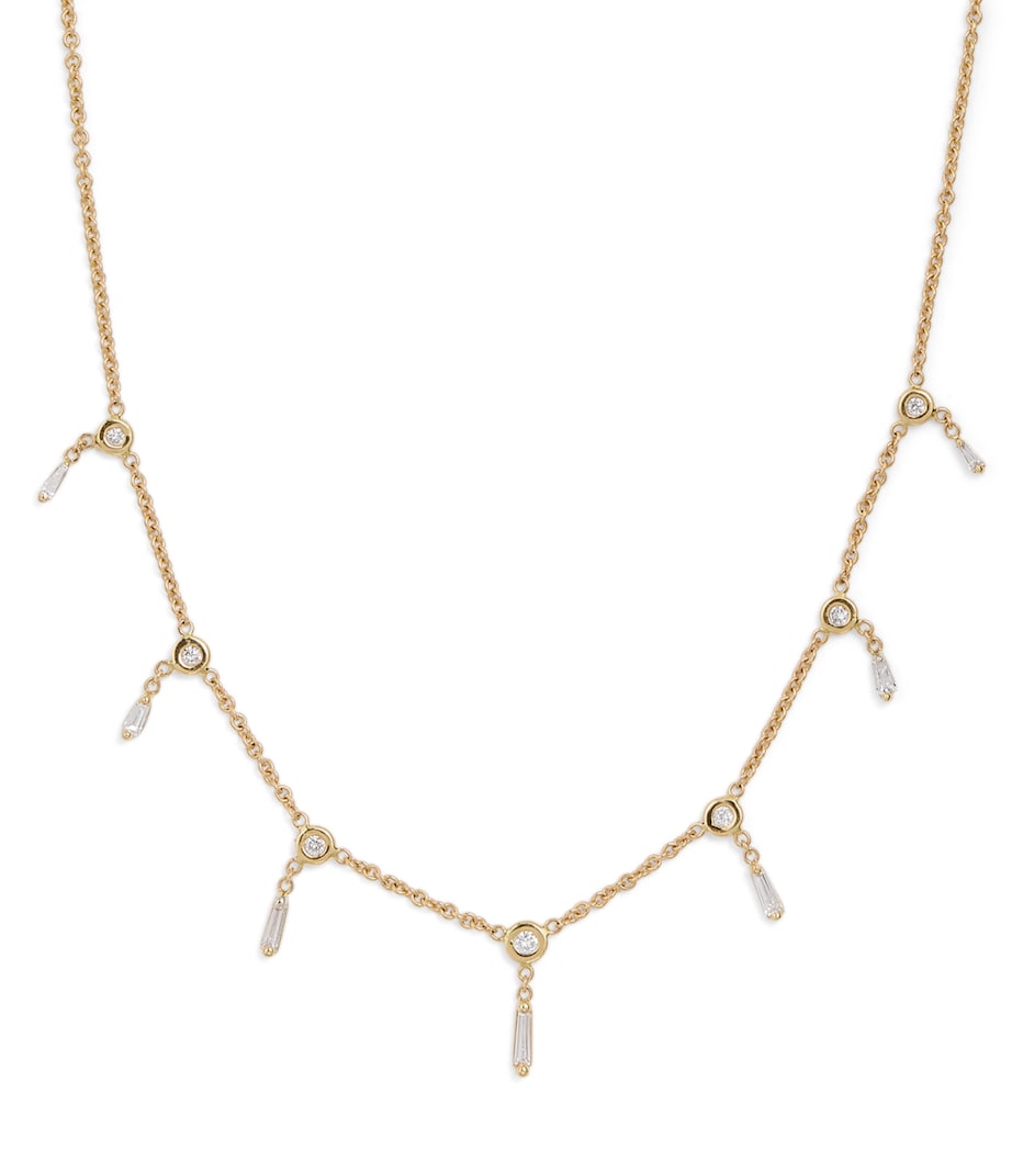 Jacquie Aiche yellow gold diamond Shaker necklace (British brand)
