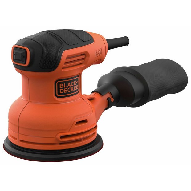 Black+Decker 230W corded orbital sander, imported from the UK